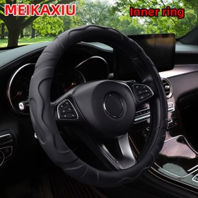 Resim Premium Sahte Kuzu Derisi Direksiyon Kılıfı - 3D Dokulu, 36.83-38.1cm Tekerlekler İçin Uygun, Geliştirilmiş Tutuş & Konfor Araba Aksesuarı 