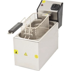 Resim Allians 3l Elektrikli Fritöz Kapaklı Sanayi Tipi Patates Kızartma Makinesi 