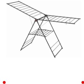 Resim MarkEntegra Katlanabilir Siyah Çamaşır Kurutma Askısı 