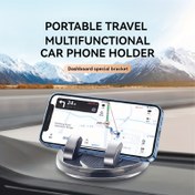 Resim Dönen Araba Gösterge Paneli Mount, ABS Malzeme, Su Geçirmez, Evrensel Çok Fonksiyonlu Telefon Tutucu, İz bırakmayan Viskoz ile, Navigasyon ve Park Yer Plakası Desteği için 