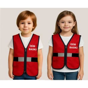 Resim Teknik Fermuarlı Reflektörlü Mühendis Yeleği 