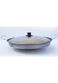 Resim Krom-paslanmaz Kavurma Sacı Kapaklı. (35 CM) 
