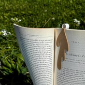 Resim 2 adet/5 adet Benzersiz Kahve Sıçrama Tasarımı Kitap İşaretleri, Dayanıklı ABS Reçine Malzeme, Beyaz, Kitap Sevgilileri ve Kahve Tutkunları için 