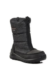 Resim Scooter F7447-f Siyah Simli İçi Kürklü Su Geçirmez Çocuk Kar Botu 001 