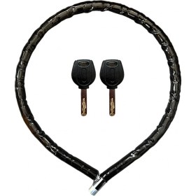 Resim Ynt İthalat Yuma YM-752 Motorsiklet Kilidi Anahtarlı Körüklü Siyah ( Boy : 120CM-ÇAP : 22MM ) 