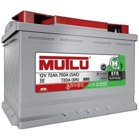 Resim Mutlu Akü 12 V 72 Ah (AMPER) Efb Start Stop Özellikli Son Teknoloji Yeni Üretim 2 Yıl Garantili 
