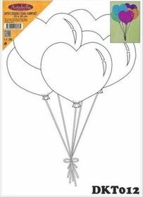 Resim Dkt012 Desenli Tuval Kompozit Boyama 25X35 Cm 
