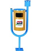 Resim Şahnur Tek Ayaklı U Tip Küllüklü Dış Mekan Çöp Kovası Kül Tablası 