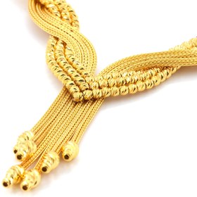 Resim 14 Ayar Altın Düğün Seti – Gerdanlık, Bileklik ve Küpe Üçlüsü - Güzelse Çizgidendir 