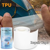 Resim 1 rulo TPU Yüzme Havuzu Tamir Bandı, Yüksek yapışkanlı, Hava Yatağı, Şişme Botlar, Havuz Flotları, Zıplayan Evler, Çadırlar, Yağmurluklar için (7.49cm x 50.04cm) 