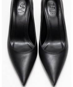 Resim Luvishoes Luvi Shoes Marcus Siyah Cilt Kadın Topuklu Ayakkabı Siyah Cilt 