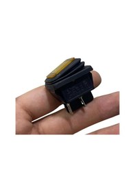 Resim Ic-104w Geniş Körüklü Işıklı Anahtar On-off 4p Sarı 