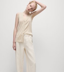 Resim Regular Fit V Yaka Süveter - Sarı / S 