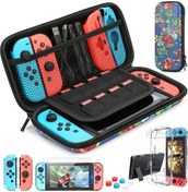 Resim Nintendo Switch Aksesuarları Kiti - Koruyucu Kılıf, Ekran Koruyucusu, Joy -con Kapağı, Başparmak Tutamaklar Ve Daha Fazlası 