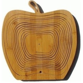 Resim Katlanabilir Ekmek Sepeti Ekmeklik Bambu Nihale Altlık Çok Renkli 