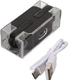 Resim Dil Tercüman Kulaklıkları, Stereo Sistem Gürültü Azaltma Kablosuz Tercüman Kulaklıkları Dijital Ekran Seyahat Için Şarj Kutusuyla 144 Çevrimiçi Dil (BLACK) 