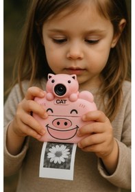 Resim Sanec Mpıa S1 Kameralı Fotoğraf Yazıcısı Pembe Renk 