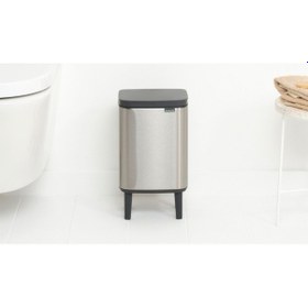 Resim Brabantia Bo Hı Fpp Matt Steel Ayaklı Çöp Kutusu 4l Gümüş 