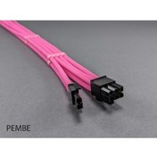 Resim OEM Mm 6+2 Pin Sleeved Vga (e.kartı) Uzatma Kablosu Pembe 