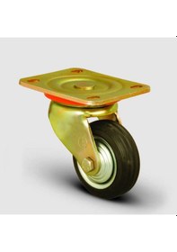 Resim ED01SPR200 Döner Tablalı Kauçuk Kaplı Tekerlek Çap:150 