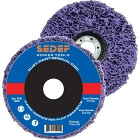 Resim Sedef Power Tools Pas Silici Mor Flap Disk Silikon 115X22 Mm 55058 