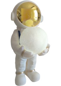 Resim Kensa KABLOSUZ BT HOPARLÖR BÜYÜK BOY 35 CM ASTRONOT DEKORATİF, IŞIKLI VE MÜZİK ÇALAR ULTRA GÜÇLÜ SES 