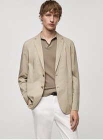 Resim MANGO Man Pamuklu hafif blazer ceket 