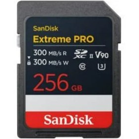 Resim Sandisk SDSDXDM-256G-GN4IN Extreme Pro 256gb 300/300mb/s Sdxc V90 Uhs-ıı U3 8k/4k Uh Hafıza Kartı 