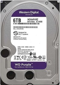 Resim Wd WD64PURZ Purple 6 TB 5400 RPM 256 MB Hard Disk 