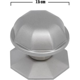 Resim Nobel - Kristal Kapı Tokmağı Topuzu Saten Renk 