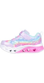 Resim Skechers Flutter Heart Lights - Groovy Swirl Işıklı Kız Bebek Spor Ayakkabı 