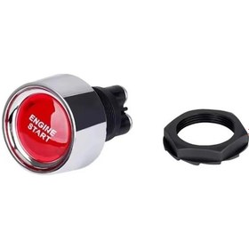 Resim Mr-180a-2 Kırmızı Işıklı Buton 12v 24v 50a Ateşleme Marş Butonu 
