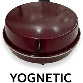Resim Yognetic Jumbo Büyük Boy Elektrikli Tandır | Çok Amaçlı Pişirici | Ekmek Yapma Makinesi - 55 CM | BORDO 