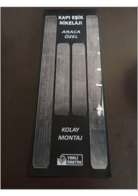 Resim Citroen C6 Uyumlu Kapı Eşiği 4'lü Set Ön Arka 