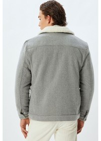 Resim Koton İçi Kürklü Mont Gri 