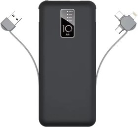 Resim Zore PW-05 Hızlı Şarj Led Göstergeli Micro Lightning Type-C Kablolu Taşınabilir Powerbank 10000mAh 