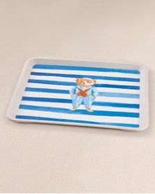 Resim Madame Coco Olivier Bear Kare Tepsi 1kteps199432,5x32,5x1,5 Cm-mavi 