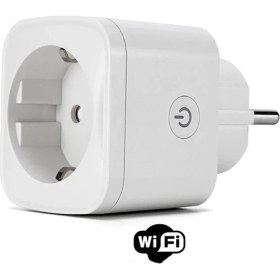 Resim Qasul Telefon Kontrollü Akıllı Priz Wi-Fi Destekli Akım Korumalı Priz 