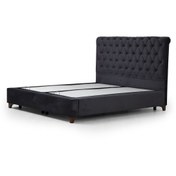 Resim Minar Deluxe Baza+başlık Antrasit 160x200 