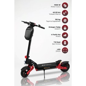 Resim Pirantech D2PRO Elektrikli Scooter 1000W-2000W Güç - Kırmızı 