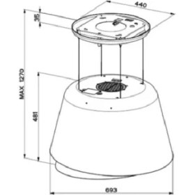Resim Franke Davlumbaz Faber Belle Plus Altın Mat Koyu Gri Ada Tipi 345.0541.068 20FRN345.0541.068 