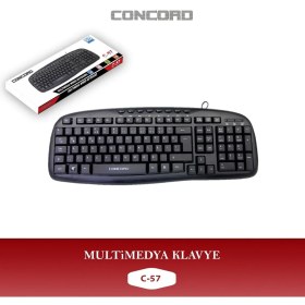 Resim Concord C-57 Kablolu Multimedya Q Klavye 
