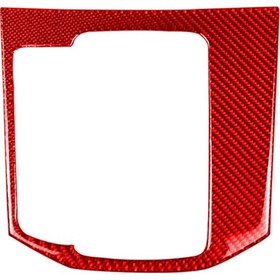 Resim Mazda Cx-5 2017-2018 İçin Araba Karbon Fiber Dişli Paneli Dekoratif Etiket, Sol Sürücü Kırmızı 1 Adet 