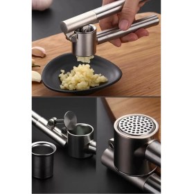 Resim IKEA Style Paslanmaz Çelik Sarımsak Ezici 16 cm Kolay Temizlenebilir Kullanım 