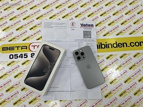 Resim Apple iPhone 15 Pro İkinci El TR | 256 GB | Natürel Titanyum 
