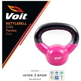 Resim Voit Vinly Kettlebell 2 KG Pembe 