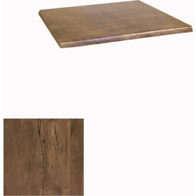 Resim Dockers Werzalit Masa Tablası 70X70 - Antik Dark 