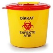 Resim Omnisoft Tıbbi Atık Plastik Çöp Kovası 1.3 Lt 