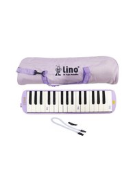 Resim Lino Pastel Mor Melodika 32 Tuşlu Bez Çantalı Pastel Mor 
