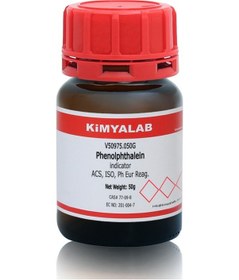 Resim Kimyalab Fenolftalein Toz Phenolphthalein Indicator 50 G 